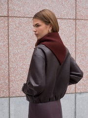 Friends Like These Burgundy Red Trangle Bandana Scarf - Image 2 of 3