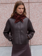 Friends Like These Burgundy Red Trangle Bandana Scarf - Image 3 of 3