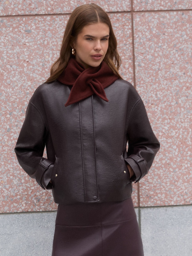 Friends Like These Burgundy Red Trangle Bandana Scarf - Image 3 of 3