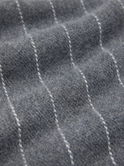 Friends Like These Grey Pin Stripe Mid Weight Scarf - Image 6 of 7