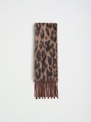 Estampado de leopardo - Friends Like These Skinny Brushed Scarf - Imagen 4 de 6
