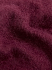 Friends Like These Burgundy Red Skinny Brushed Scarf - Image 5 of 6