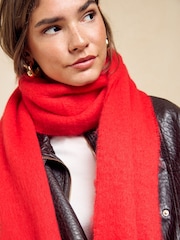 Friends Like These Red Skinny Brushed Scarf - Image 2 of 6