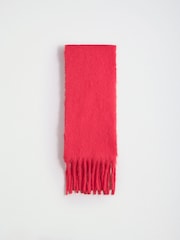 Friends Like These Red Skinny Brushed Scarf - Image 4 of 6