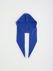 Friends Like These Blue Cosy Ribbed Hooded Scarf - Image 5 of 6