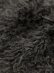 Friends Like These Grey Faux Fur Shearling Scarf - Image 5 of 6