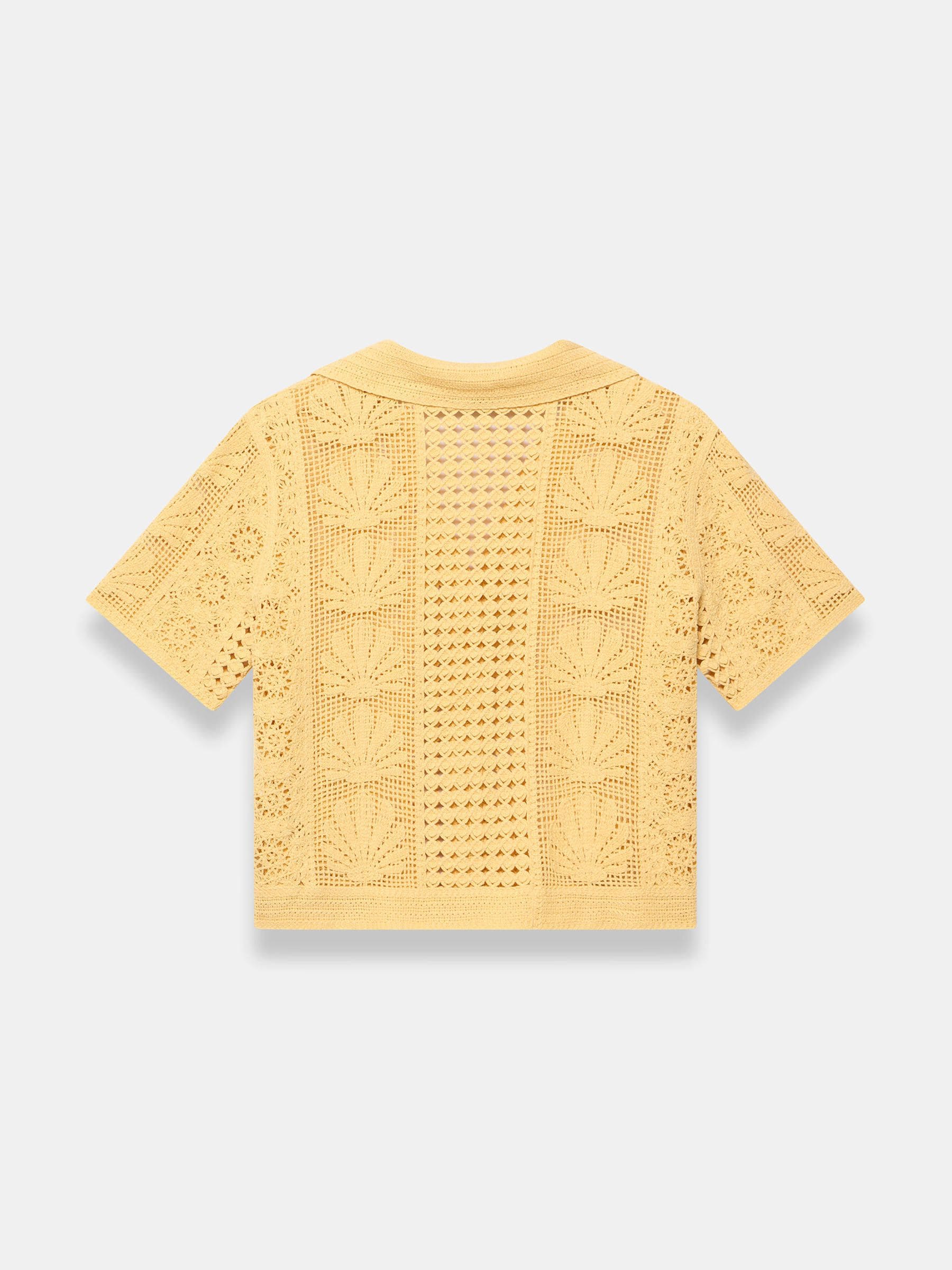 ちぃ　sheller 　rib knit cropped tops Buy Mint Velvet Yellow Crochet Shell Shirt from Next USA