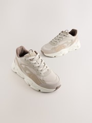 Neutral Lace-Up Trainers - Image 1 of 5
