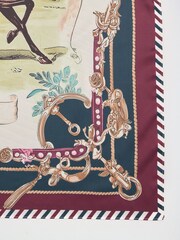 Friends Like These Horse Print Multi-Way Satin Scarf - Image 2 of 3