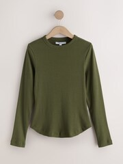 Neutraali - Long Sleeve Crew Neck Ribbed Tops 3 Pack - Kuva 2 / 6