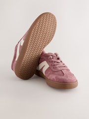 Pink Suede Wide Fit (G) Retro Trainers - Image 3 of 5