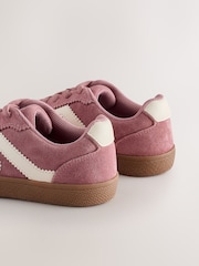 Pink Suede Wide Fit (G) Retro Trainers - Image 4 of 5
