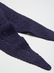 Love & Roses Navy Cut Out Triangle Scarf - Image 2 of 3