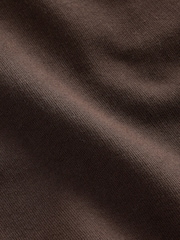 Czekoladowy brąz - V-Neck Sweatshirt - Obraz 3 z 3