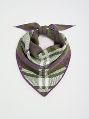 Love & Roses Green Soft Oversized Triangle Scarf - Image 5 of 7