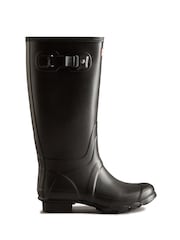Hunter Black Wide Leg Wellington Boots - Image 1 of 4