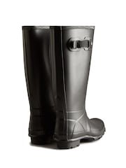 Hunter Black Wide Leg Wellington Boots - Image 3 of 4