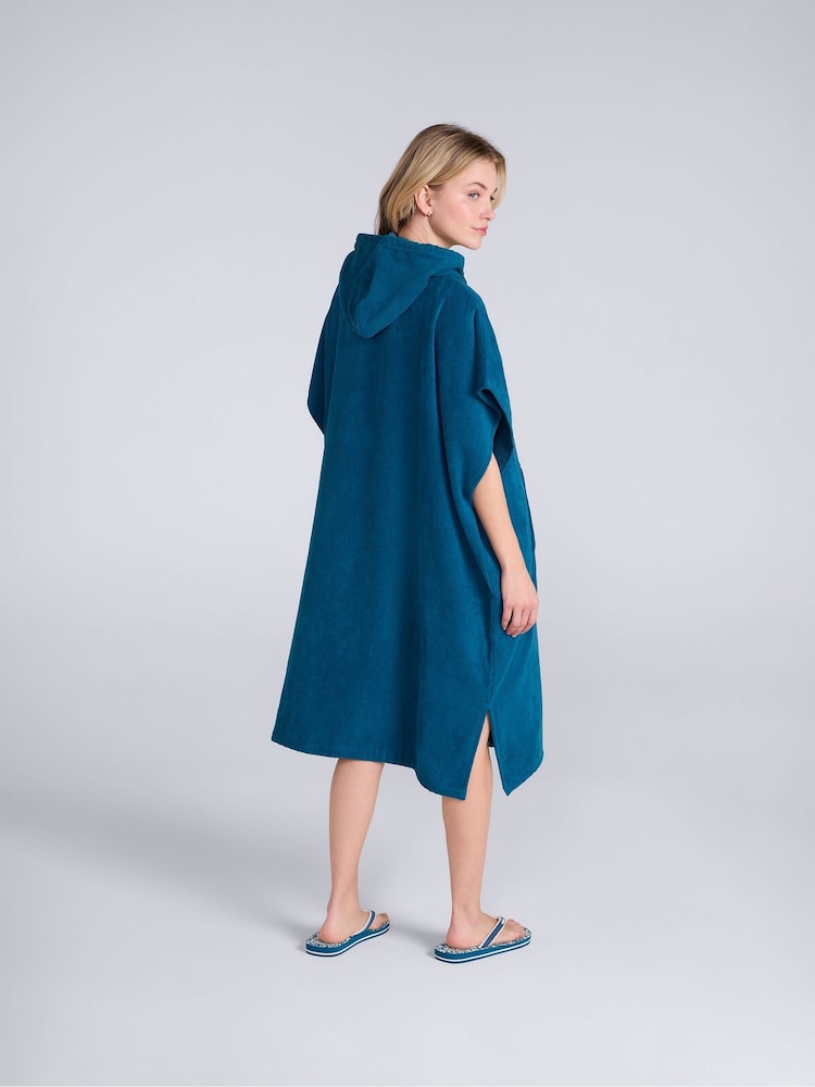 Animal Blue Anna Towelling Poncho - Image 4 of 4 Animal Blue Anna Towelling Poncho - Image 4 of 4