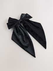 Black Velvet Oversized Bow - Image 3 of 5