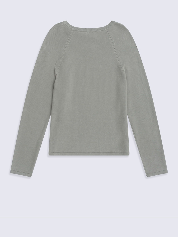 Animal Green Cotton Textured Jumper - Image 2 of 5 Animal Green Cotton Textured Jumper - Image 2 of 5