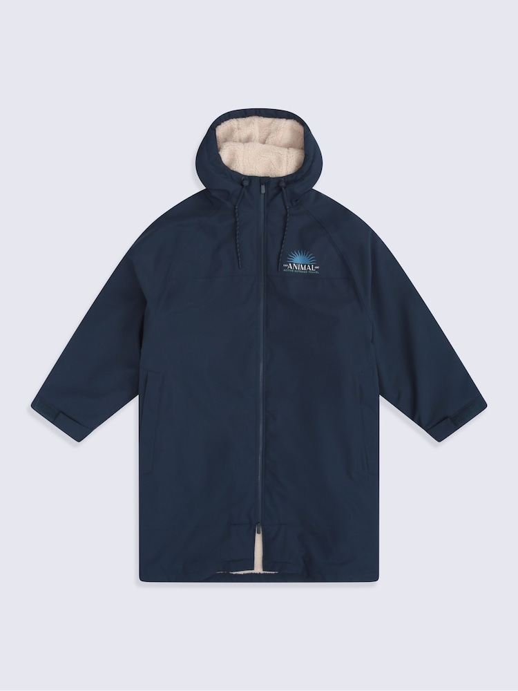 Animal Navy Hazey Waterproof Beach Parka - Image 1 of 6