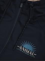 Animal Navy Hazey Waterproof Beach Parka - Image 4 of 6