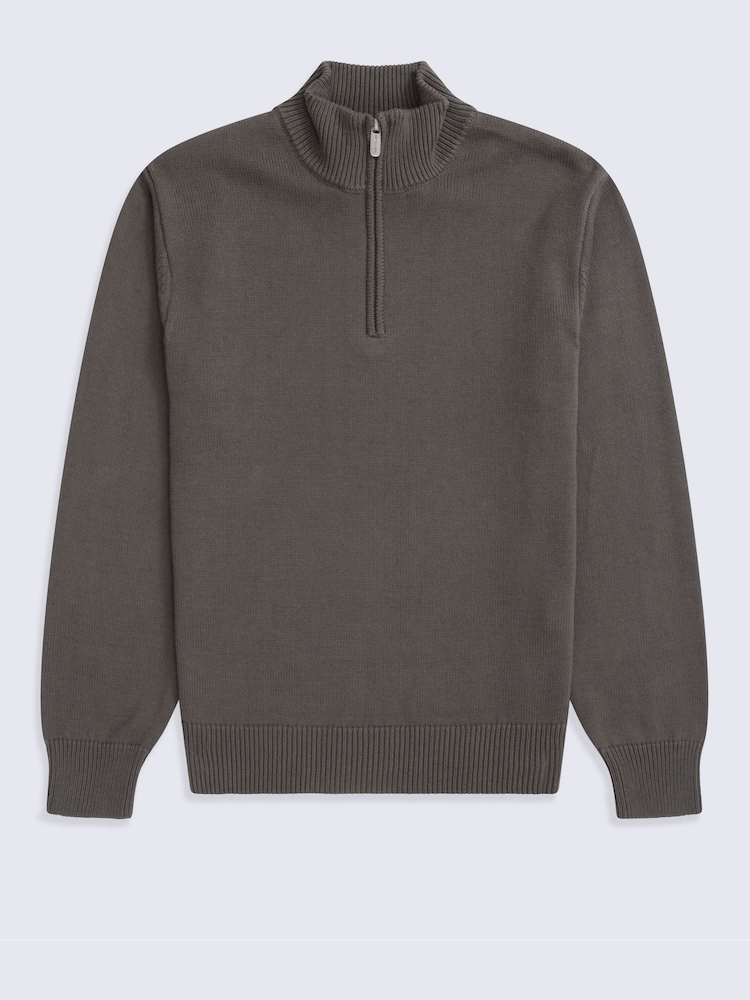Animal Green Ribbed Quarter Zip Jumper - Image 1 of 6 Animal Green Ribbed Quarter Zip Jumper - Image 1 of 6