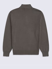 Animal Green Ribbed Quarter Zip Jumper - Image 2 of 6