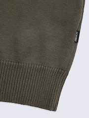 Animal Green Ribbed Quarter Zip Jumper - Image 6 of 6