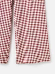 Oliver Bonas Brown Gingham Wide Leg Trousers - Image 7 of 7