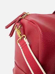 Oliver Bonas Red Hattie Cherry Red Weekend Bag - Image 6 of 7