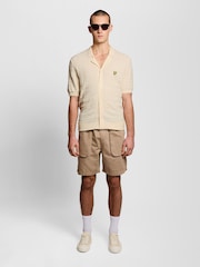 アイスクリーム - Lyle & Scott ジャガードチェックニットリゾートシャツ - 画像 3 / 6