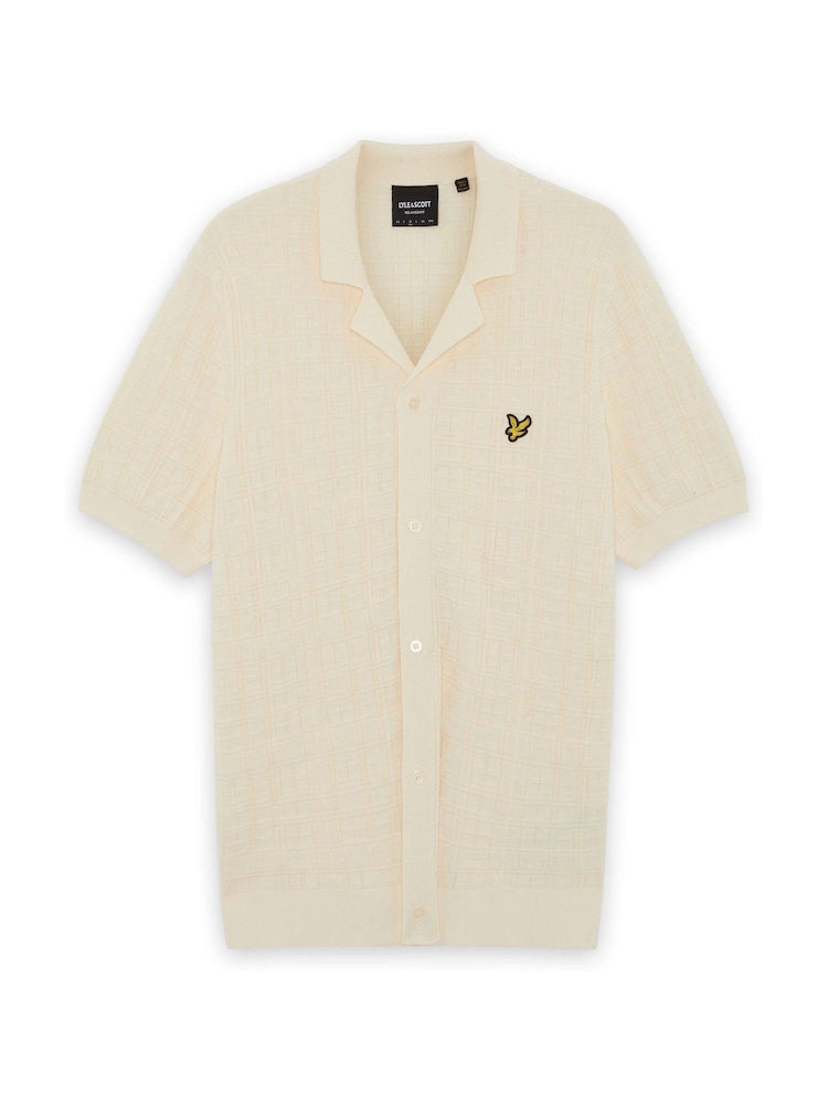 アイスクリーム - Lyle & Scott ジャガードチェックニットリゾートシャツ - 画像 6 / 6