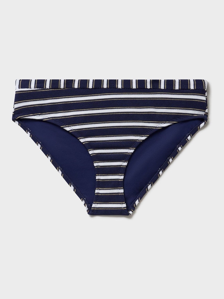 Crew Clothing Blue Textured Bikini Bottoms - Image 5 of 5 Crew Clothing Blue Textured Bikini Bottoms - Image 5 of 5