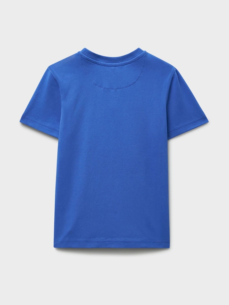 Azul - Crew Clothing Company Crew Classic Graphic T-Shirt - Imagen 3 de 3