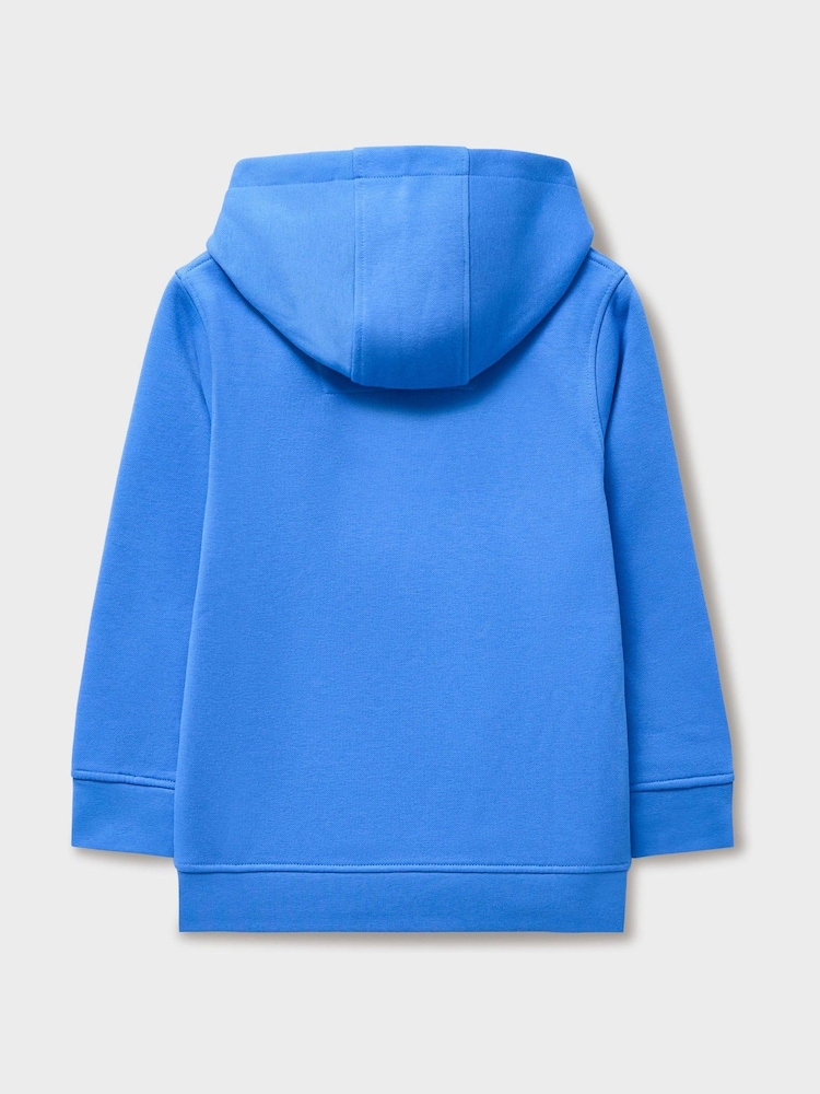 Crew Clothing Blue Cotton Blend Crossed Oars Hoodie - Image 2 of 3