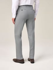Skopes Grey Chaplin Tailored Fit Micro Check Suit Trousers - Image 2 of 4
