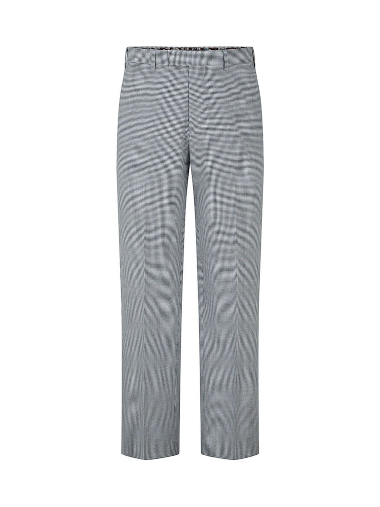 Skopes Grey Chaplin Tailored Fit Micro Check Suit Trousers - Image 4 of 4