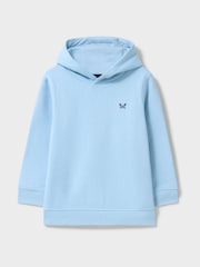 Crew Clothing Sky Blue Cotton Blend Crossed Oars Hoodie - Image 1 of 3