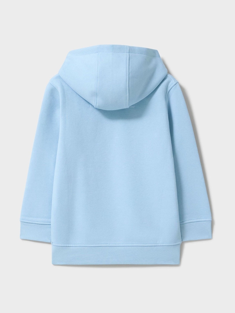 Crew Clothing Sky Blue Cotton Blend Crossed Oars Hoodie - Image 2 of 3