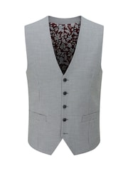 Gris - Skopes Chaplin Micro Check Suit Waistcoat - Imagen 4 de 4