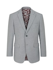 Skopes Grey Chaplin Tailored Fit Micro Check Suit Jacket - Image 6 of 6