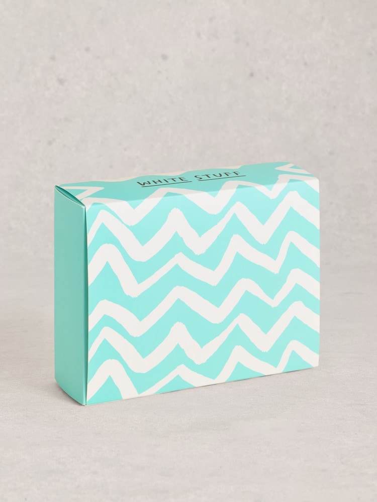 White Stuff Green Colour Block Ankle Socks 4 Pack - Image 2 of 4