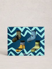 White Stuff Green Football Ankle Socks 4PK - Image 3 of 4