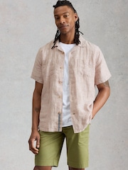 White Stuff Natural Keswick SS Linen Shirt - Image 1 of 6