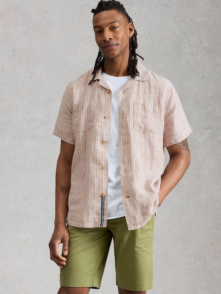 White Stuff Natural Keswick SS Linen Shirt - Image 1 of 6