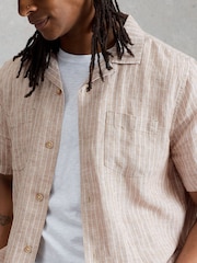 White Stuff Natural Keswick SS Linen Shirt - Image 4 of 6