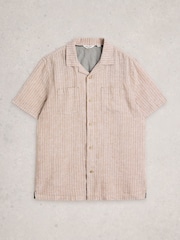 White Stuff Natural Keswick SS Linen Shirt - Image 5 of 6