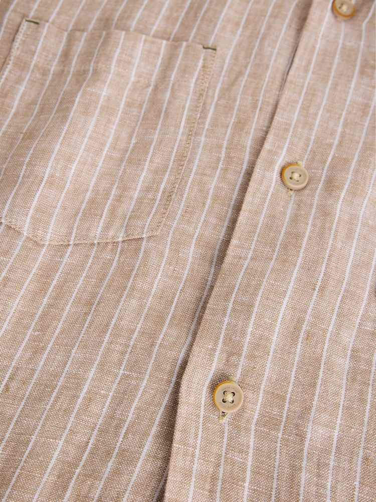 White Stuff Natural Keswick SS Linen Shirt - Image 6 of 6