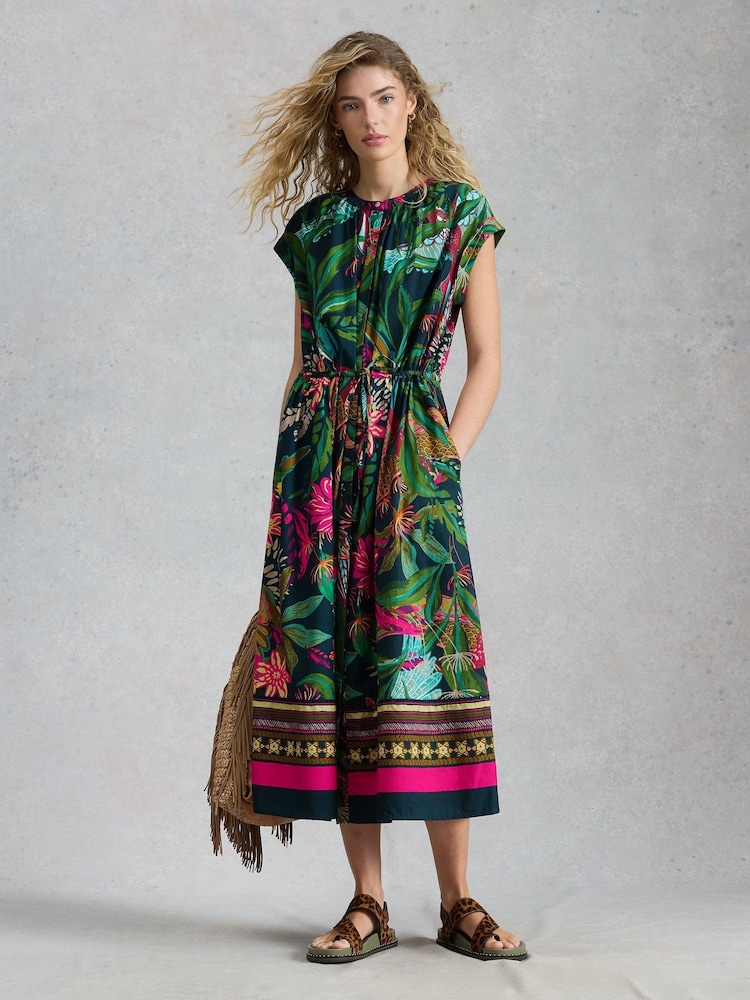 White Stuff Green Lauryn Column Dress - Image 1 of 6